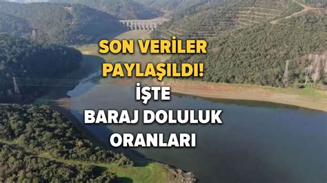 Stanbul Baraj Doluluk Oranlar N Sk Payla T May S Sk