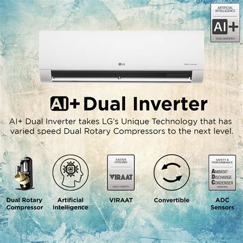 Buy Lg Ts 6 In 1 Convertible 1 Ton 5 Star Dual Inverter Split Smart Ac