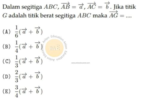 Bank Soal Vektor Simak Ui Matematika Ipa Saintek Anlon Education