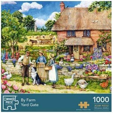 Corner Piece By Farm Yard Gate Jigsaw Puzzle 1000 Pieces Deal Locators