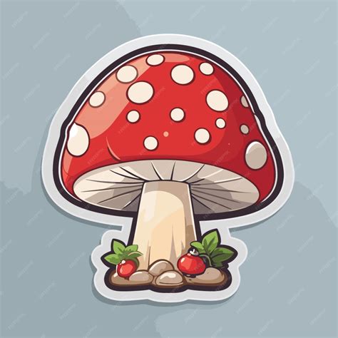 Premium Vector Mushroom Cartoon Cartoon Vector