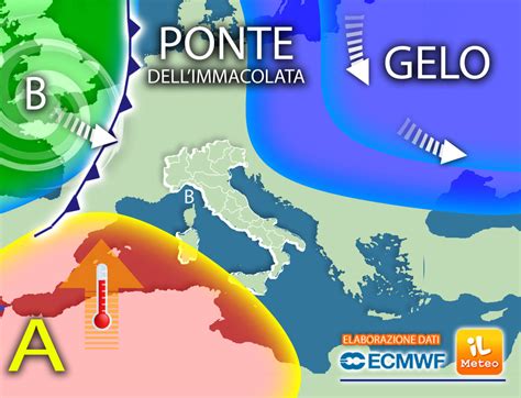 Meteo è cambiata la Previsione per il PONTE dell IMMACOLATA guardate