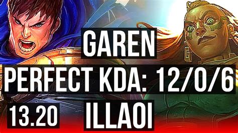 GAREN Vs ILLAOI TOP 12 0 6 Legendary 300 Games EUW Diamond