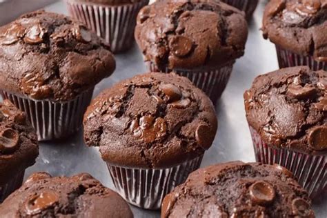 Resep Dan Cara Membuat Kue Muffin Coklat Chocolate Muffins Recipe