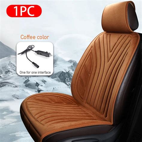 Buy 12v 24v Heated Car Seat Cover 30w High Mid Low Heating Electrical Car Seat Cushion Protector