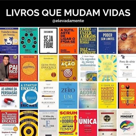 5 Livros Que VÃo Mudar Sua Vida Para Sempre 🤞🏻 Livros ImperdÍveis Para Empreendedores Livros