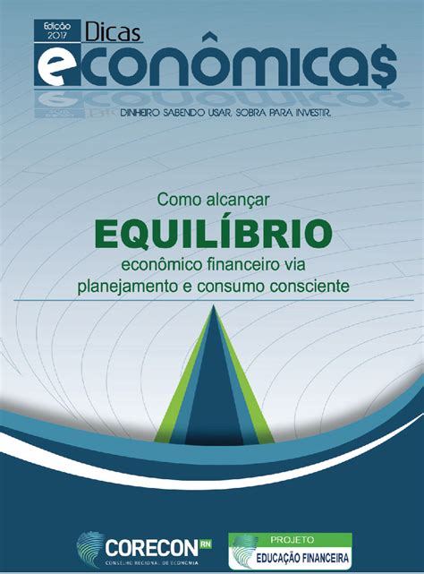 Cartilha Dicas Econômicas Como alcançar o equilíbrio financeiro