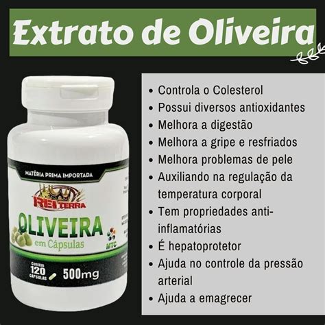 Folha De Oliveira Anti Inflamat Ria C Psulas De Mg Mercado Livre