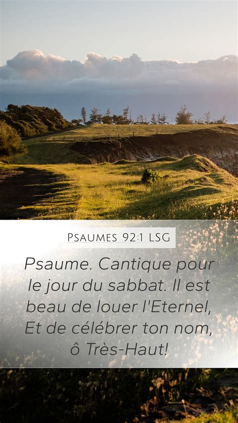 Psaumes 92 1 LSG Mobile Phone Wallpaper 92 1 Psaume Cantique Pour