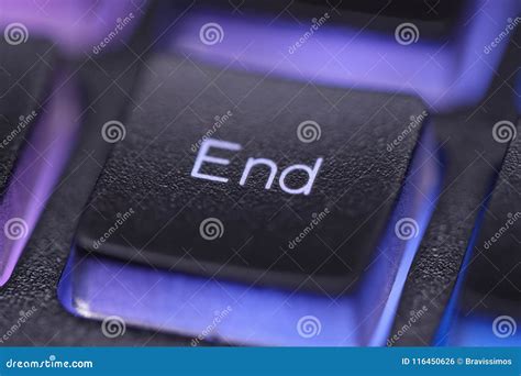 End key on keyboard macro stock photo. Image of internet - 116450626