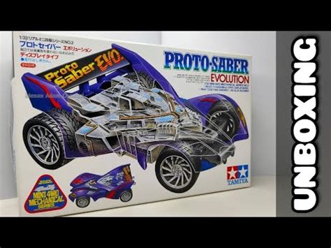 Tamiya Proto Saber Evolution Mechanical Series Mini 4WD Unboxing