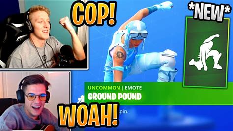 Tfue Streamers React To New Ground Pound Emote Fortnite Best