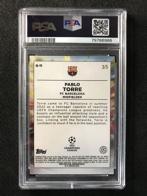 2022 23 Topps Chrome Pablo Torre RC 欧冠 3 5编 GOLAZO 特卡 新秀RC 红折 巴萨 巴塞罗那