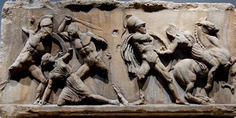 This Is Greek Art Of Five Men Battling In Ancient Greece This Art Was