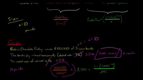 How To Calculate The Issue Price Of A Bond Semiannual Interest Payments Youtube