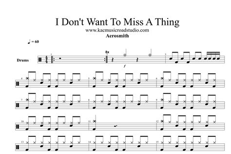 Aerosmith I Don t Want To Miss A Thing 鼓譜 Drum score