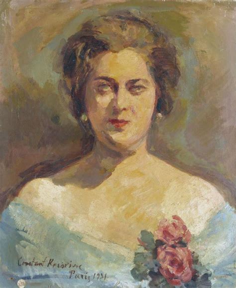 Portrait Of A Lady 1931 Painting Constantin Korovin Oil Paintings