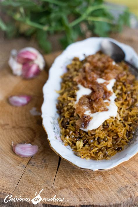 Mujadarra le riz aux lentilles à la libanaise Cuisinons En Couleurs