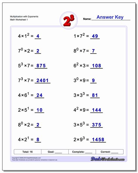 50 Multiplying Monomials Worksheet Answers