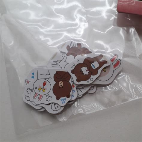 Line Bear Stickers Sample 20 pieces, Hobbies & Toys, Stationery & Craft, Occasions & Party ...