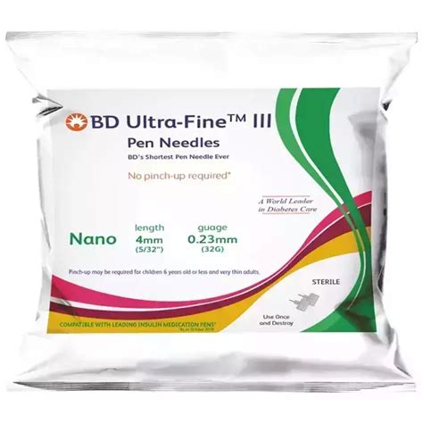 Bd Ultra Fine Iii Pen Needles Mm G Uses Price Dosage Side