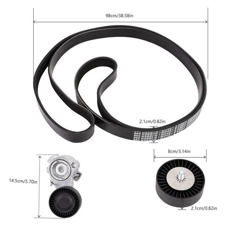 Brand New Drive Belt Pulley Tensioner Kit W Bolt For Bmw E90 E91 E92 E93 328i Ebay