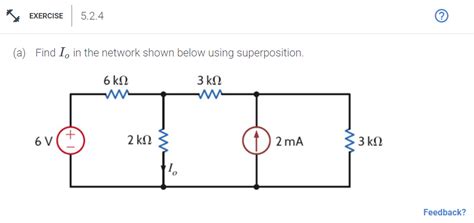 Solved A Find Io In The Network Shown Below Using