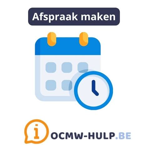 In Enkele Klikken Een Afspraak Maken Met Het Ocmw