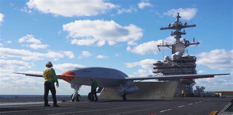 U S Navy Mq Stingray Tanker Drone Undergoes Testing At Sea