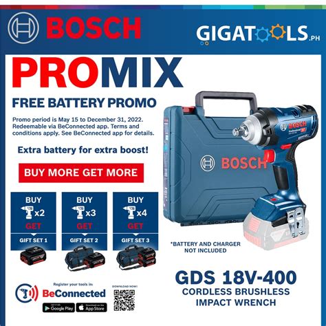 Bosch Gds 18v 400 Professional Cordless Brushless Impact Wrench Bare