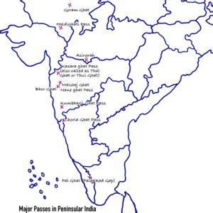 Important Mountain Passes In India Map State Wise List