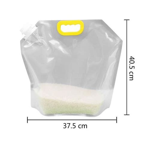 10L Sac de rangement des aliments en silicone réutilisable sac rond