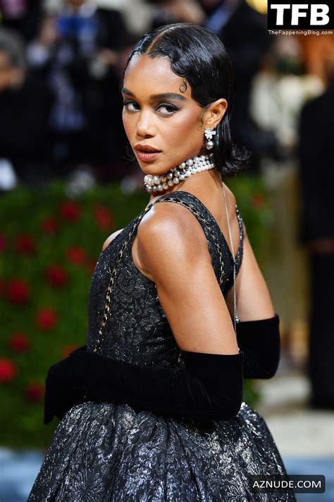Laura Harrier Sexy Seen Flaunting Her Hot Tits At The Met Gala In New York City Aznude