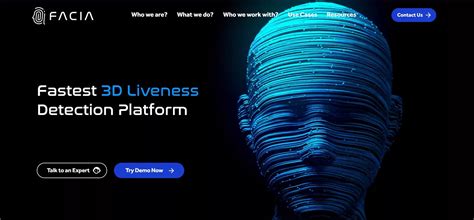 Facia Fastest Face Recognition With 3D Liveness Detection