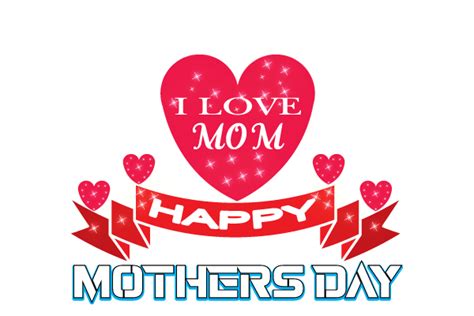 I Love Mom Happy Mothers Day Graphic By Juwel41114 · Creative Fabrica