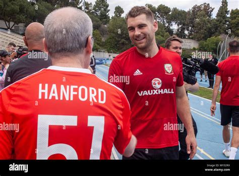 Sam Vokes at Wales Open Training Session at UCLA's Drake Stadium Stock ...