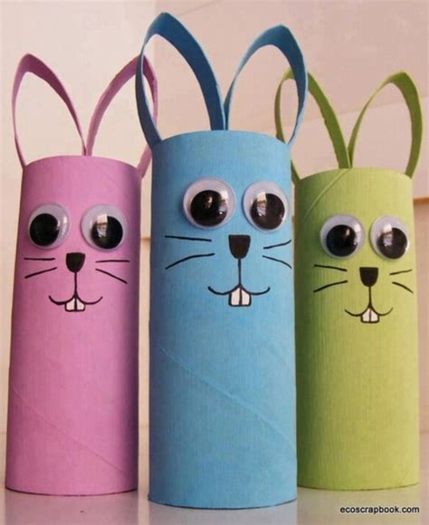 Easter Bunny Crafts With Toilet Paper Rolls Juliette Info