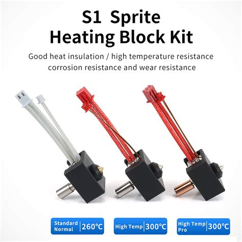 Htovila Sprite Extruder Upgrade Heater Block Kit High Temperature 300