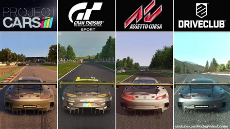 Gran Turismo Sport Beta Vs Project Cars Vs Driveclub Vs Assetto