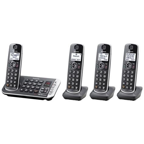 Panasonic® Link2cell Bluetooth® Dect 6 0 Expandable Cordless Phone System With Digital Answering