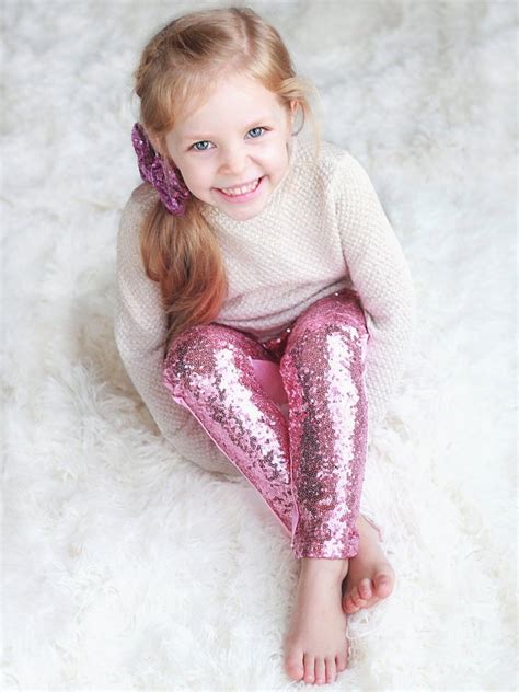 Glitter Sequin Pants Sparkle Sequin Leggings Girls Leggings Paillette