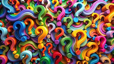 colorful series  question marks  shown   colorful image