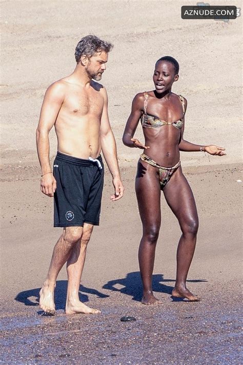 Lupita Nyongo Sexy Seen With Joshua Jackson Showing Off Her Hot Bikini