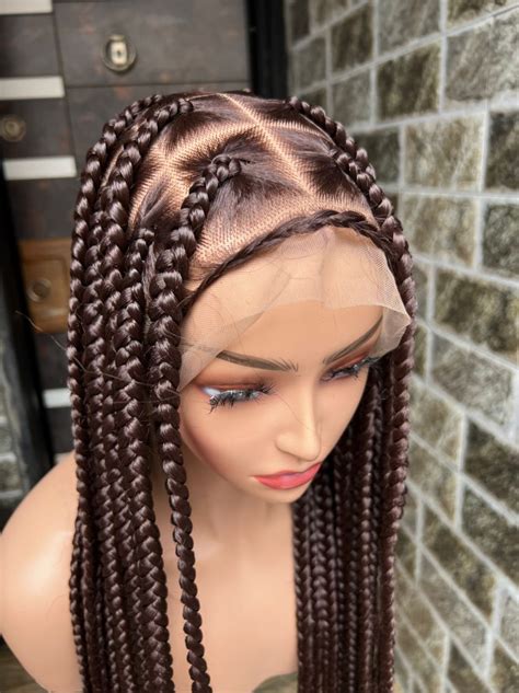 Jumbo Knotless Fiber Full Lace Wig Color 33 Wigsbygaga