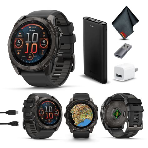 Garmin Fenix Mm Amoled Sapphire Multisport Gps Smartwatch Carbon