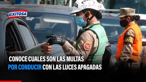 Multa Por Conducir Con Las Luces Apagadas