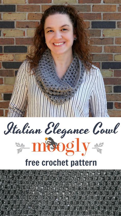 Italian Elegance Cowl Free Crochet Pattern On Moogly