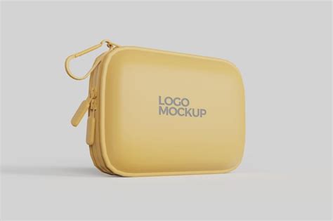 Premium Psd Small Bag Square Bag Logo Mockup