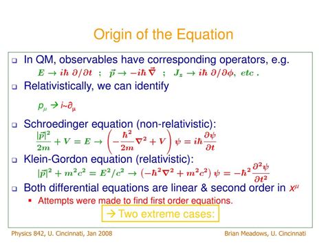 PPT - The Dirac Equation PowerPoint Presentation, free download - ID:6730842