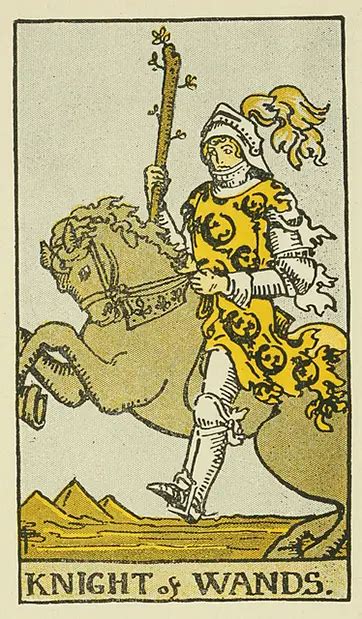 Knight Of Wands Tarot Card Meaning And Guide